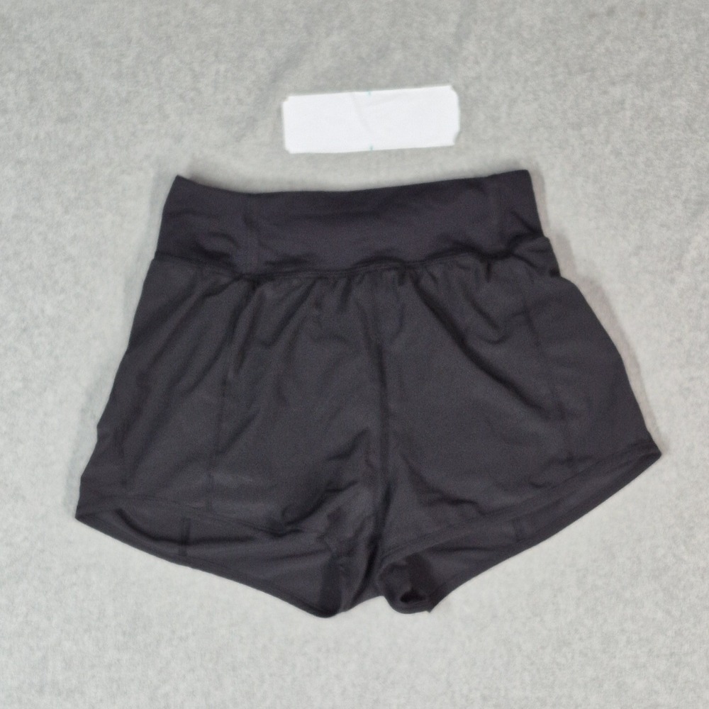 Lululemon Women Activewear Shorts 6 Black Paddle Times Short Logo Stretch
